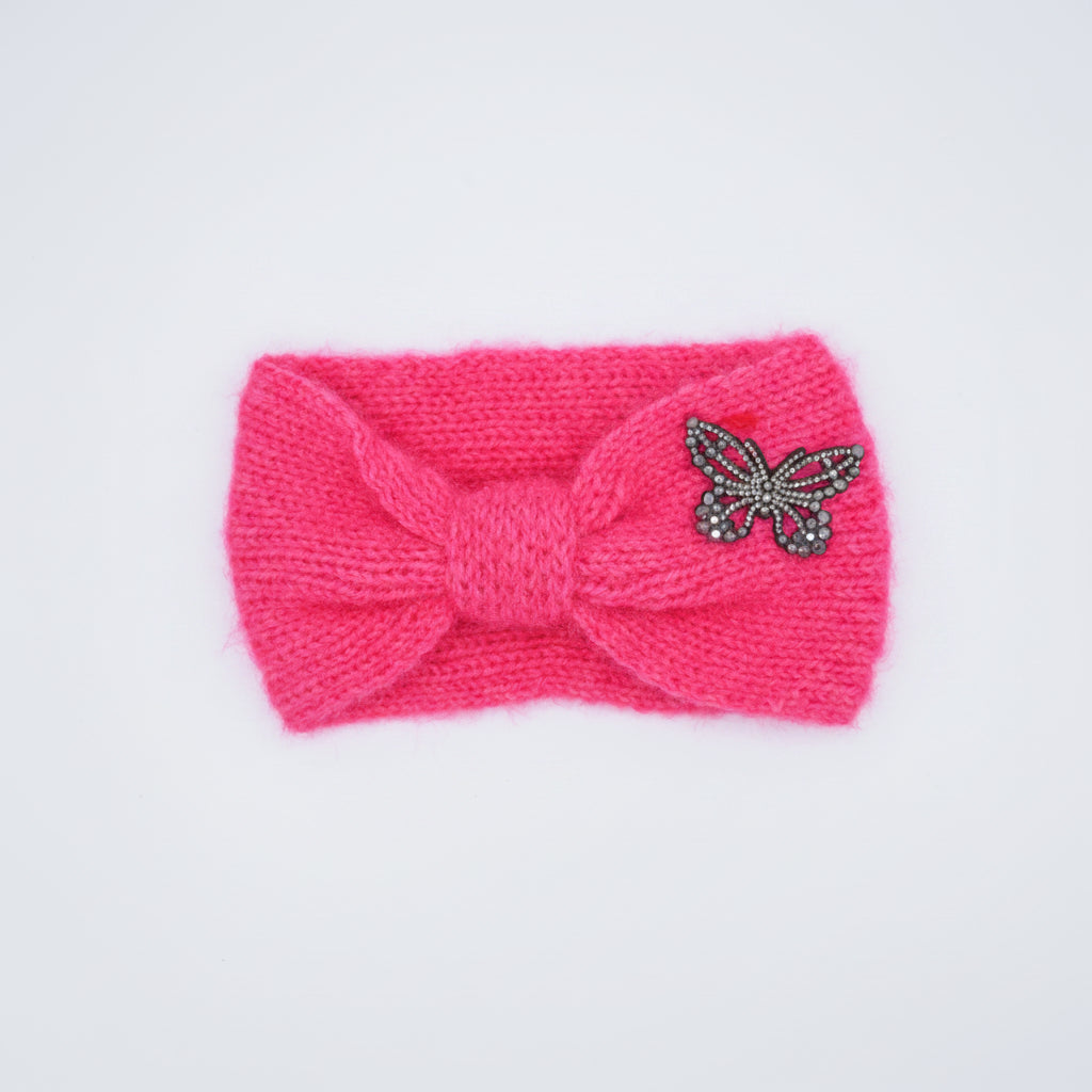 Knitted Butterfly Woolen Head Band