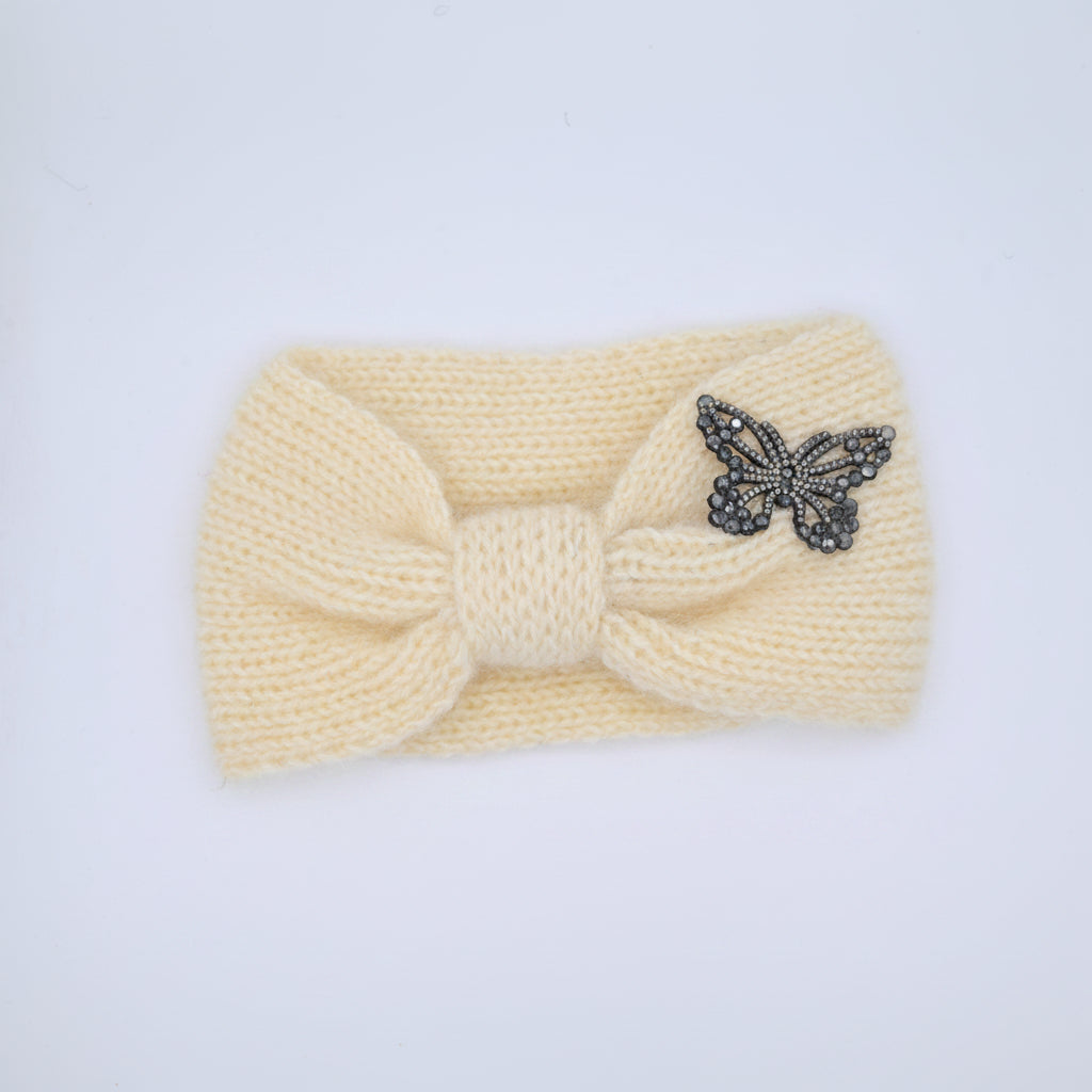 Knitted Butterfly Woolen Head Band