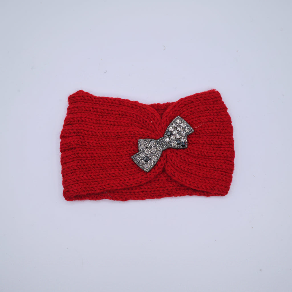 Knitted Bow Woolen Head Band