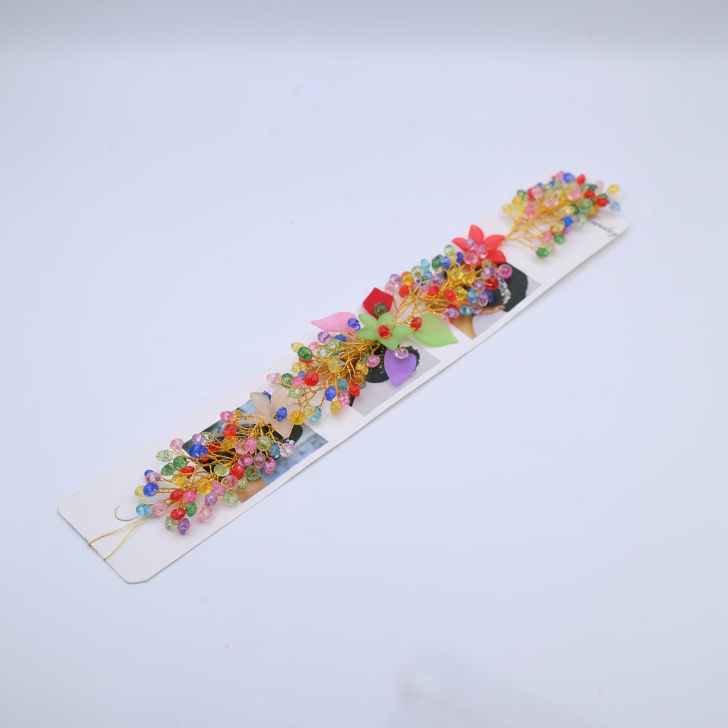 Red flora crystal Vine hair accessories