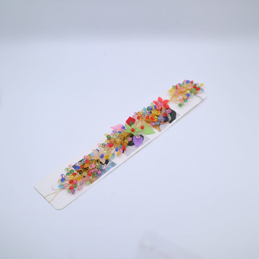 Red flora crystal Vine hair accessories