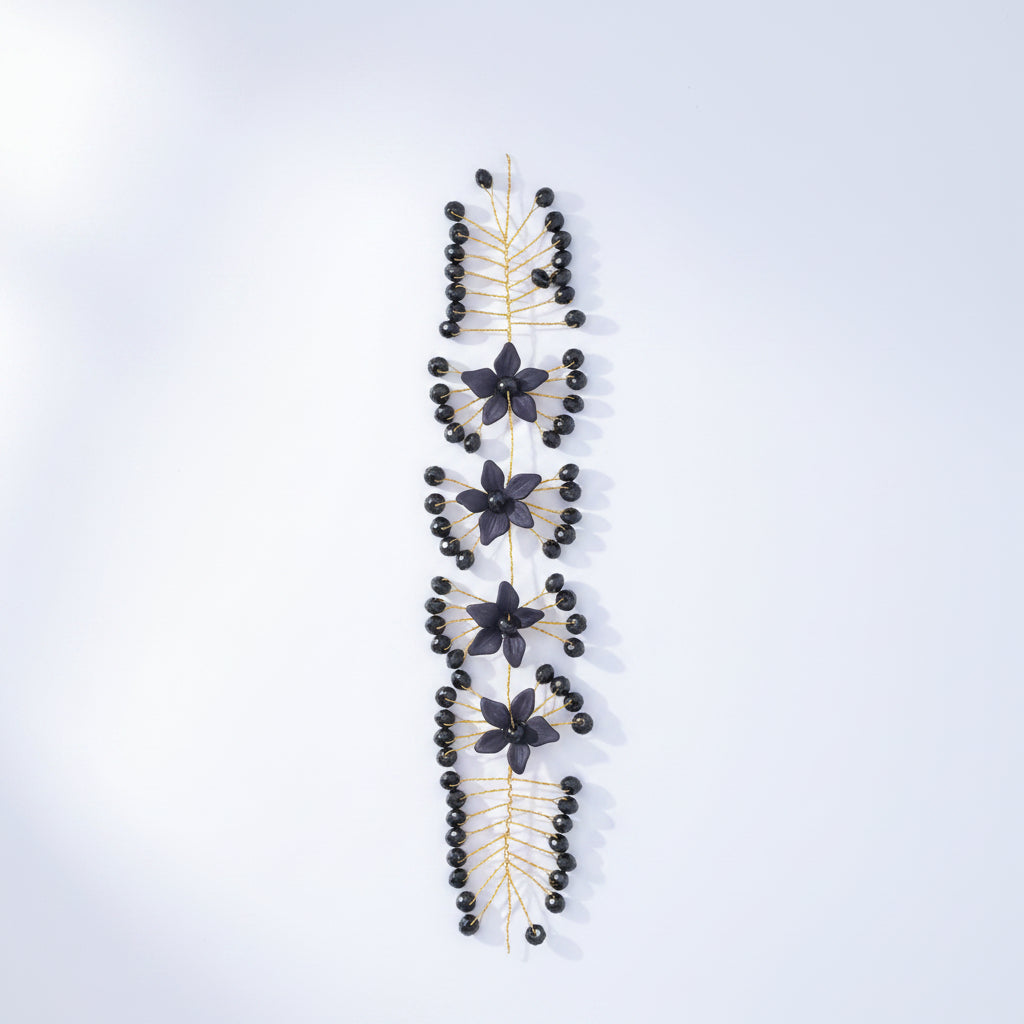 Red flora crystal Vine hair accessories