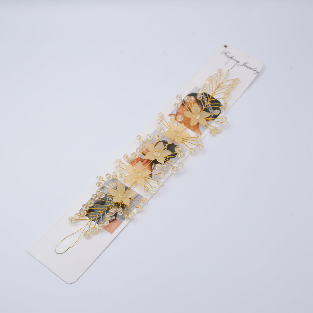 Red flora crystal Vine hair accessories