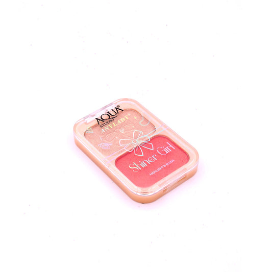 Any Lady Highlighter 2 in 1 855   Dual Shade Highlighter Palette for Radiant Glow and Shine