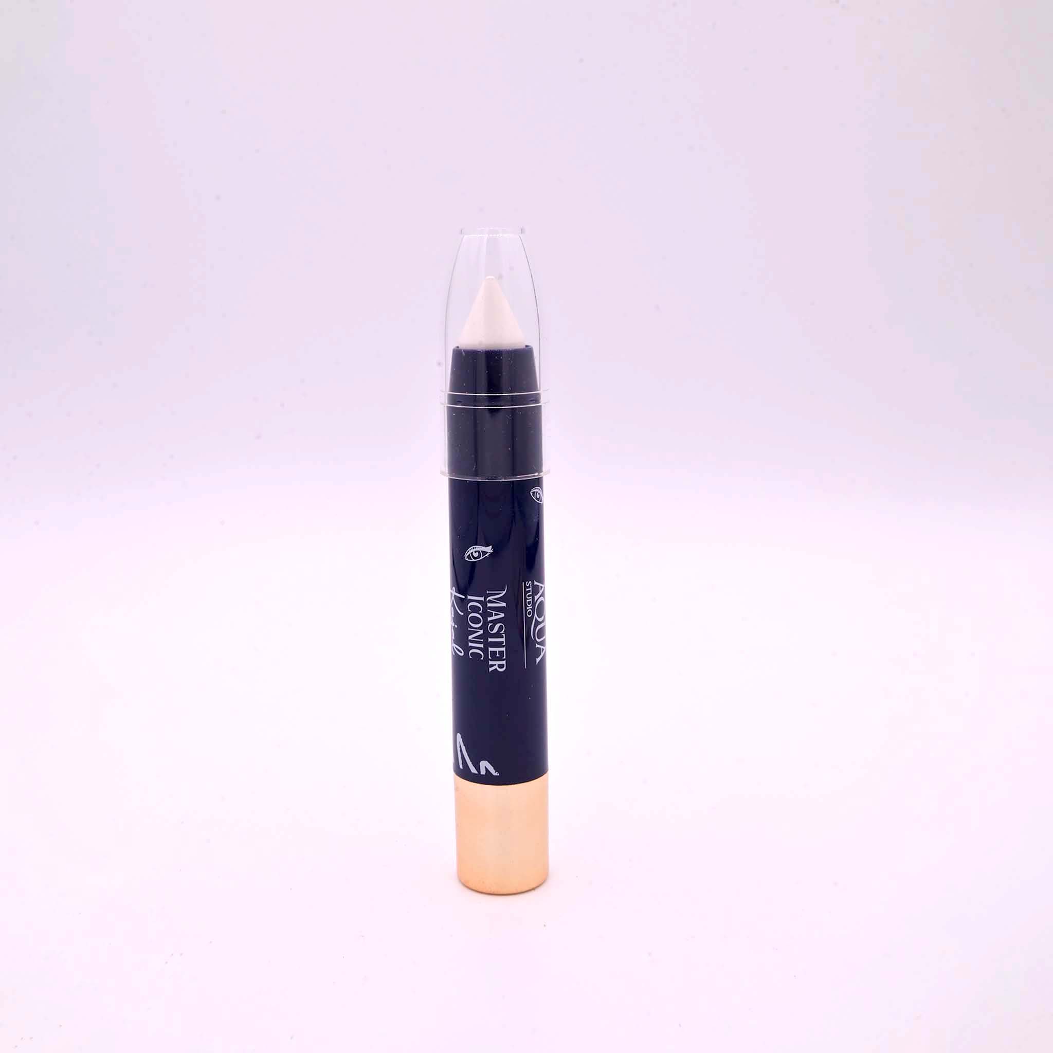 AQUA MATT LOOK KAJAL WHITE - Long Lasting Eye Pencil for Bright Bold Definition