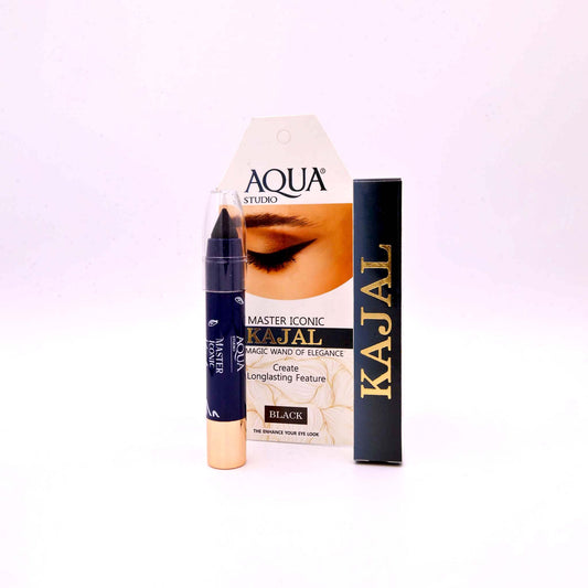 AQUA MATT LOOK KAJAL BLACK- Intense Long Lasting Eye Pencil for Bold Defined Eyes