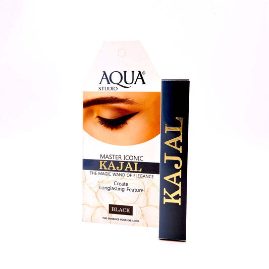AQUA MATT LOOK KAJAL BLACK- Intense Long Lasting Eye Pencil for Bold Defined Eyes