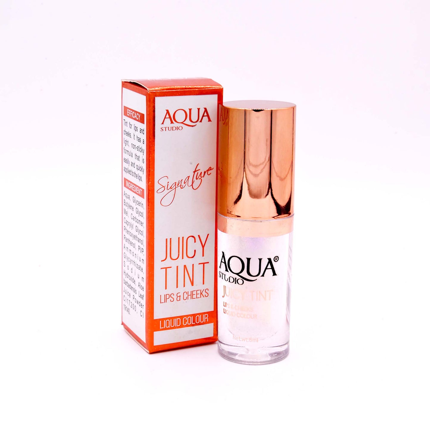 Aqua Juicy Tint Lip Gloss AQ 1030   Hydrating Glossy Lip Tint for Soft Shiny Lips