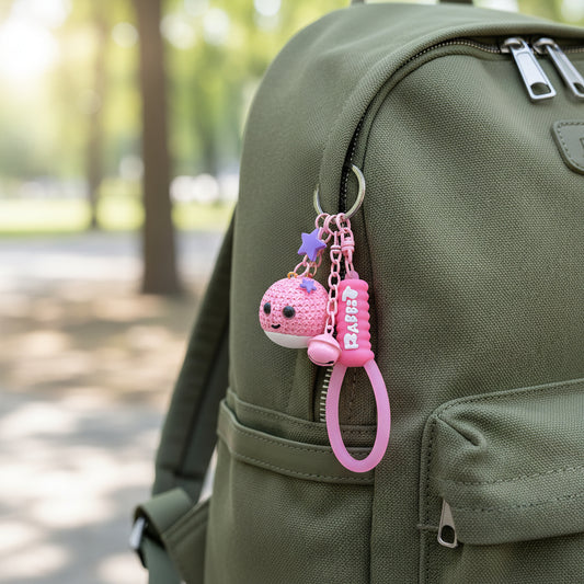 Baby Shark Keychain Pink