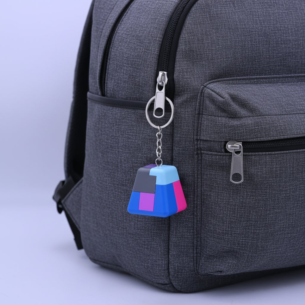 Puzzle Cube Keychain triangle