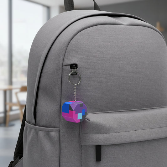 Puzzle Cube Keychain Drum