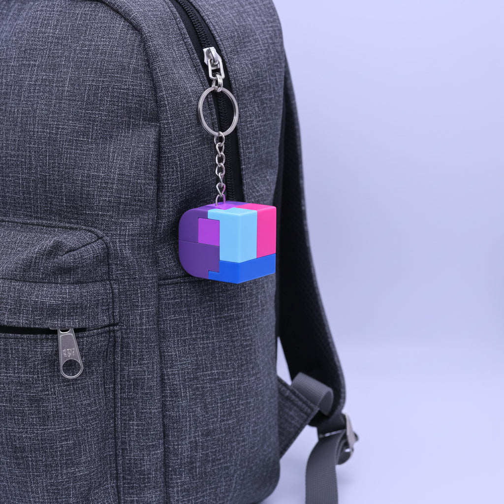 Puzzle Cube Keychain Cube