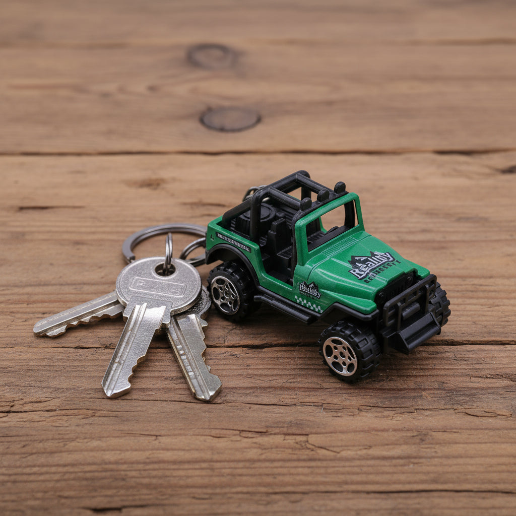 Jeep Keychain Green