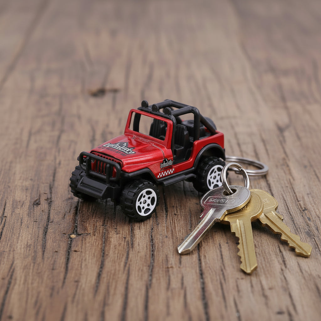 Jeep Keychain Red