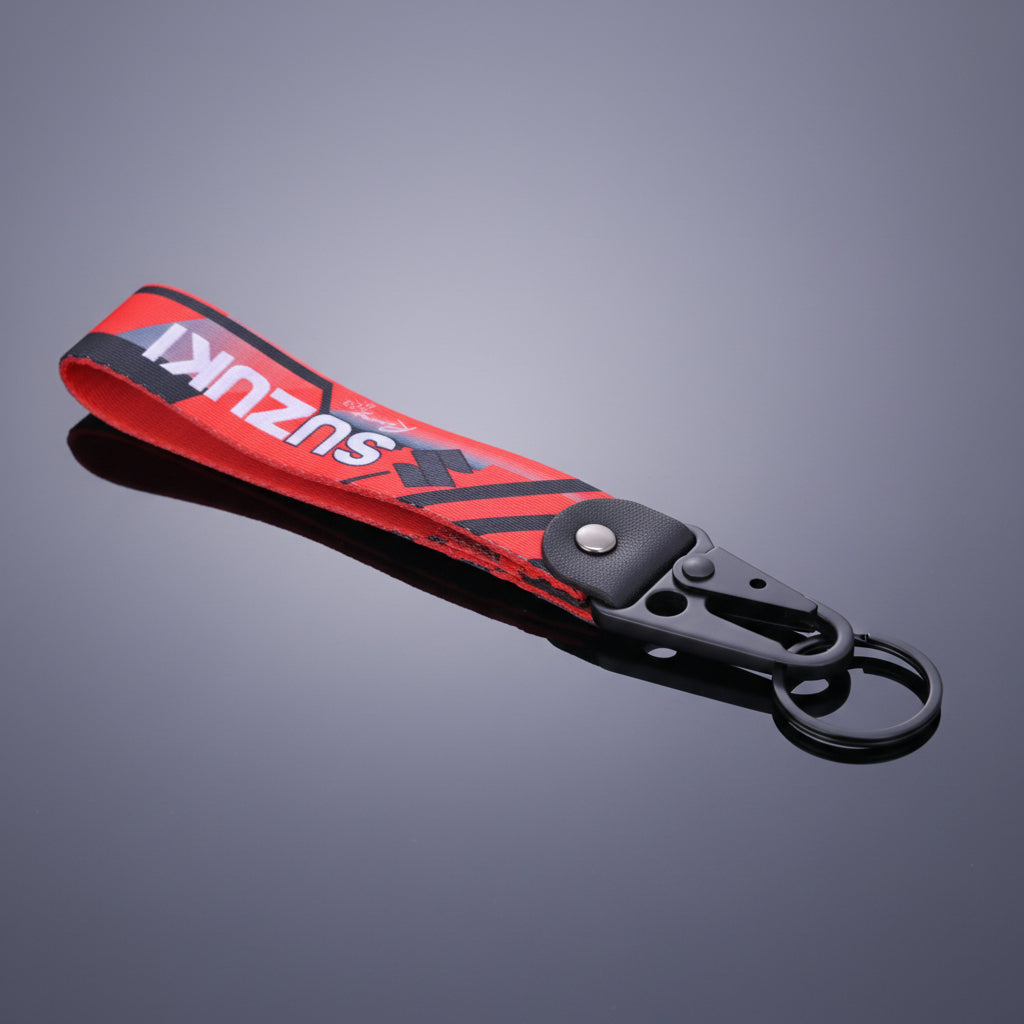 Long Strip Bike Keychain Suzuki