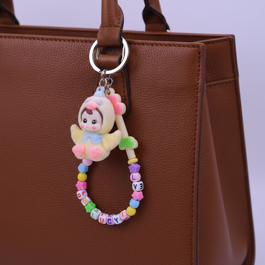 Flower Baby Keychain Yellow