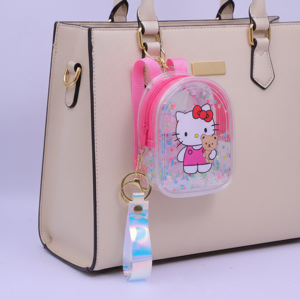 Coin Purse Key Chain Round Hello Kitty