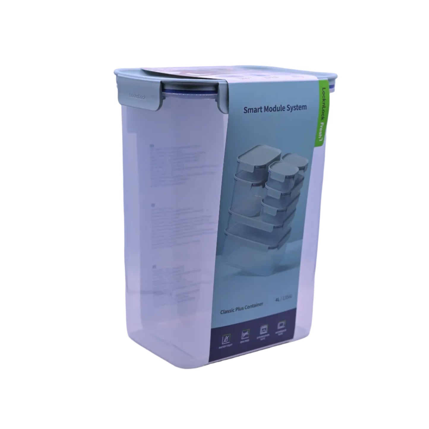 Classic Plus Rectangular Storage Container 4.0L MIT LHPL405HMIT