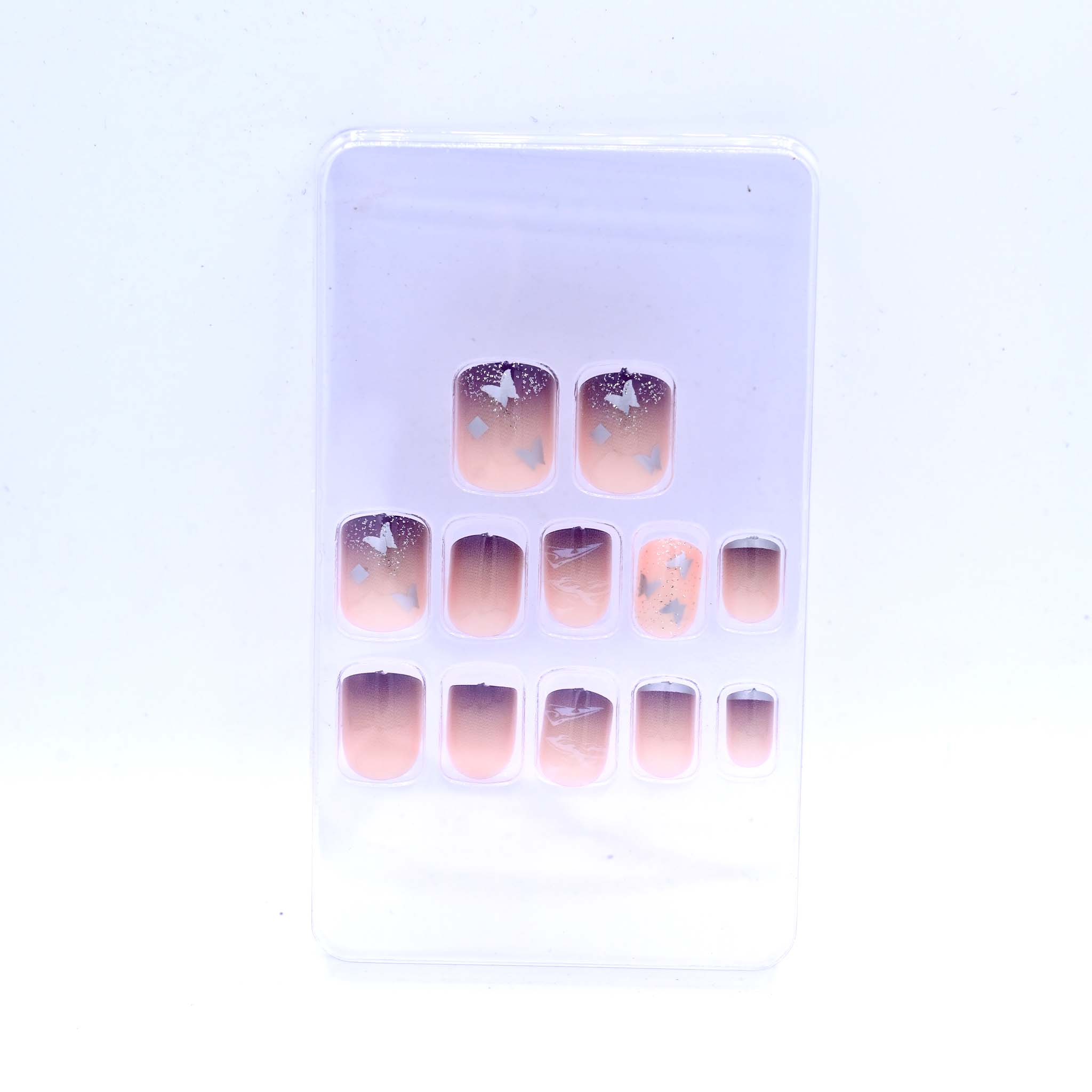 Trendy Nails TD 157 LMU 014   Reusable Press On Nails Set