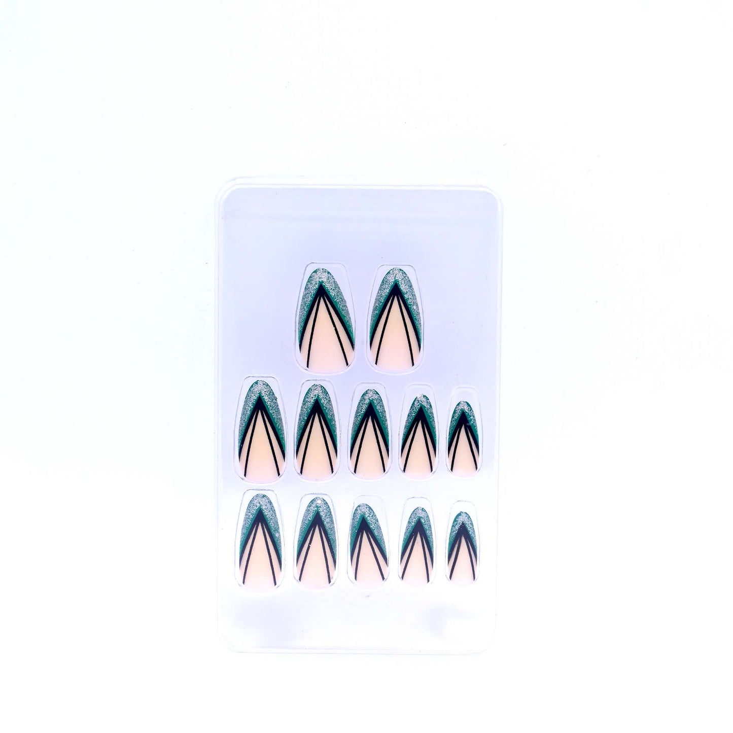 Trendy Nails TD 157 LMU 002   Reusable Press On Nails Set