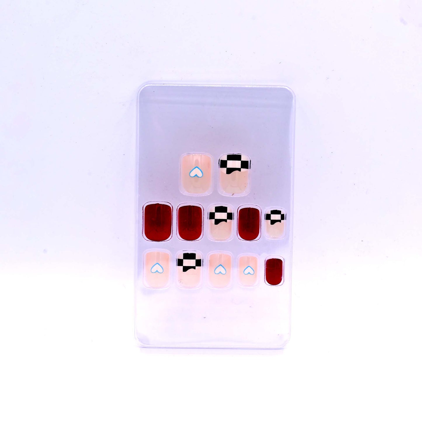 TRENDY NAILS TD 157 LMU 004  Reusable Press On Nails Set