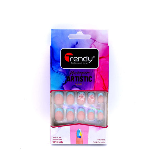 Trendy Nails TD 157 LMU 012   Reusable Press On Nails Set