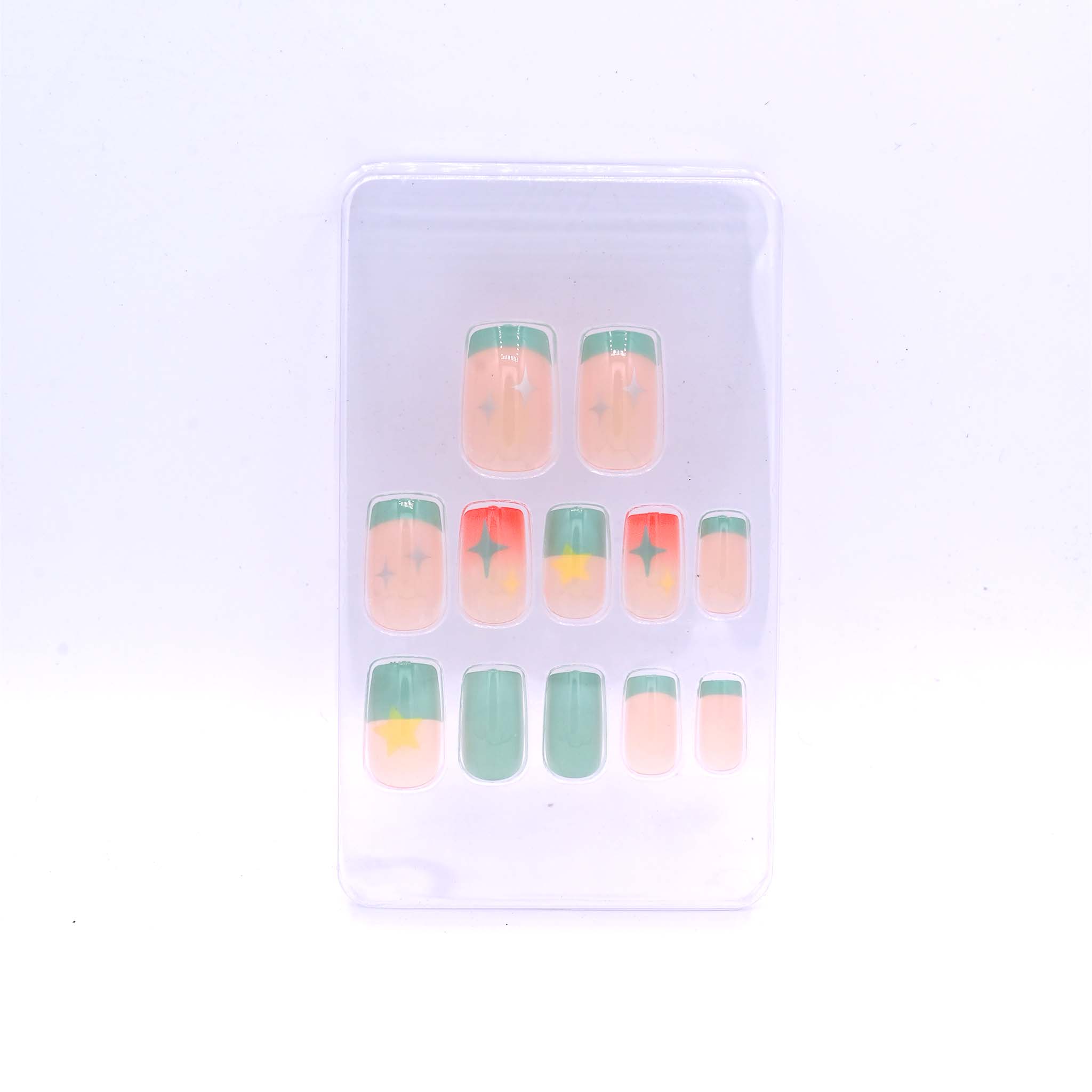 Trendy Nails TD 157 LMU 009   Reusable Press On Nails Set