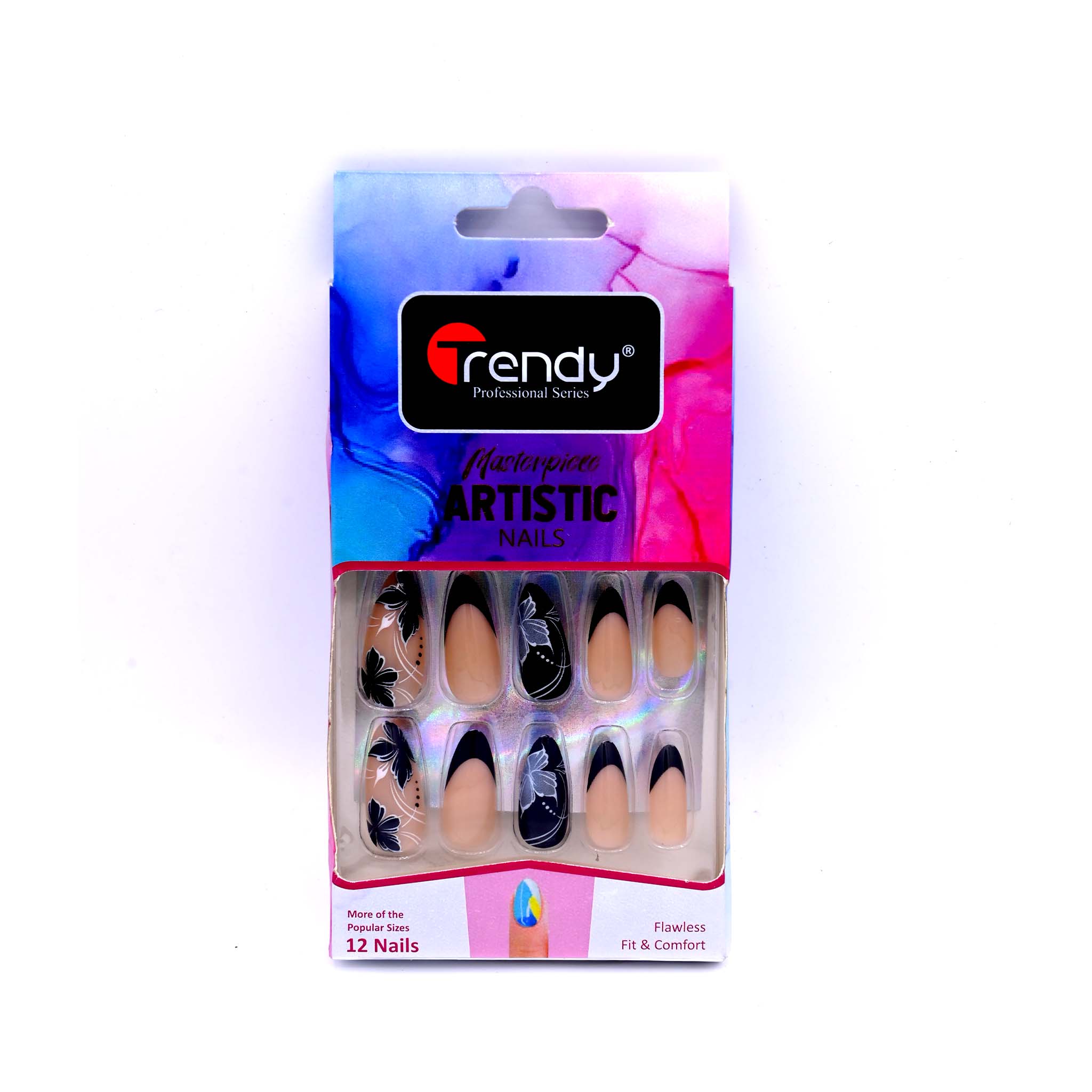 Trendy Nails TD 157 LMU 011   Reusable Press On Nails Set