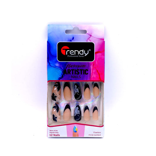 Trendy Nails TD 157 LMU 011   Reusable Press On Nails Set