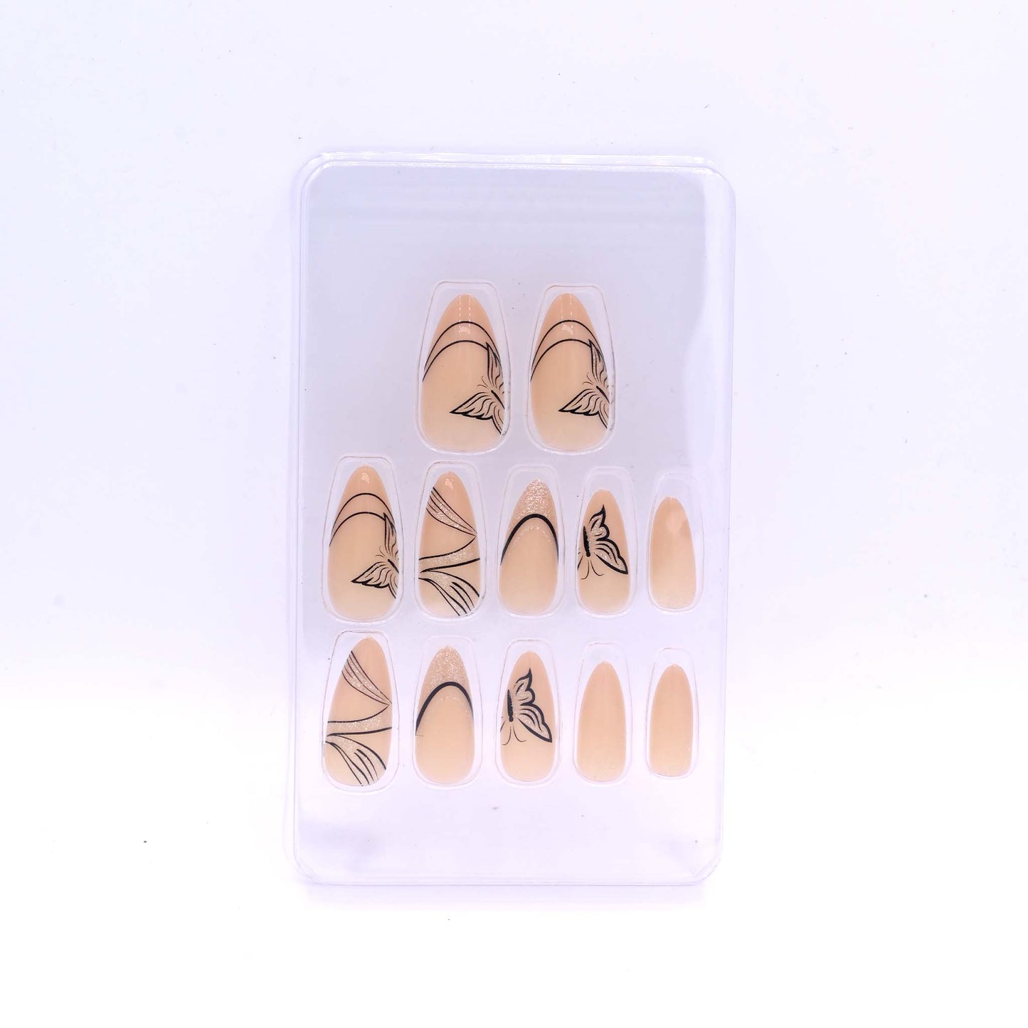 Trendy Nails TD 157 LMU 025   Reusable Press On Nails Set