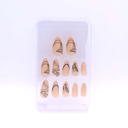Trendy Nails TD 157 LMU 025   Reusable Press On Nails Set