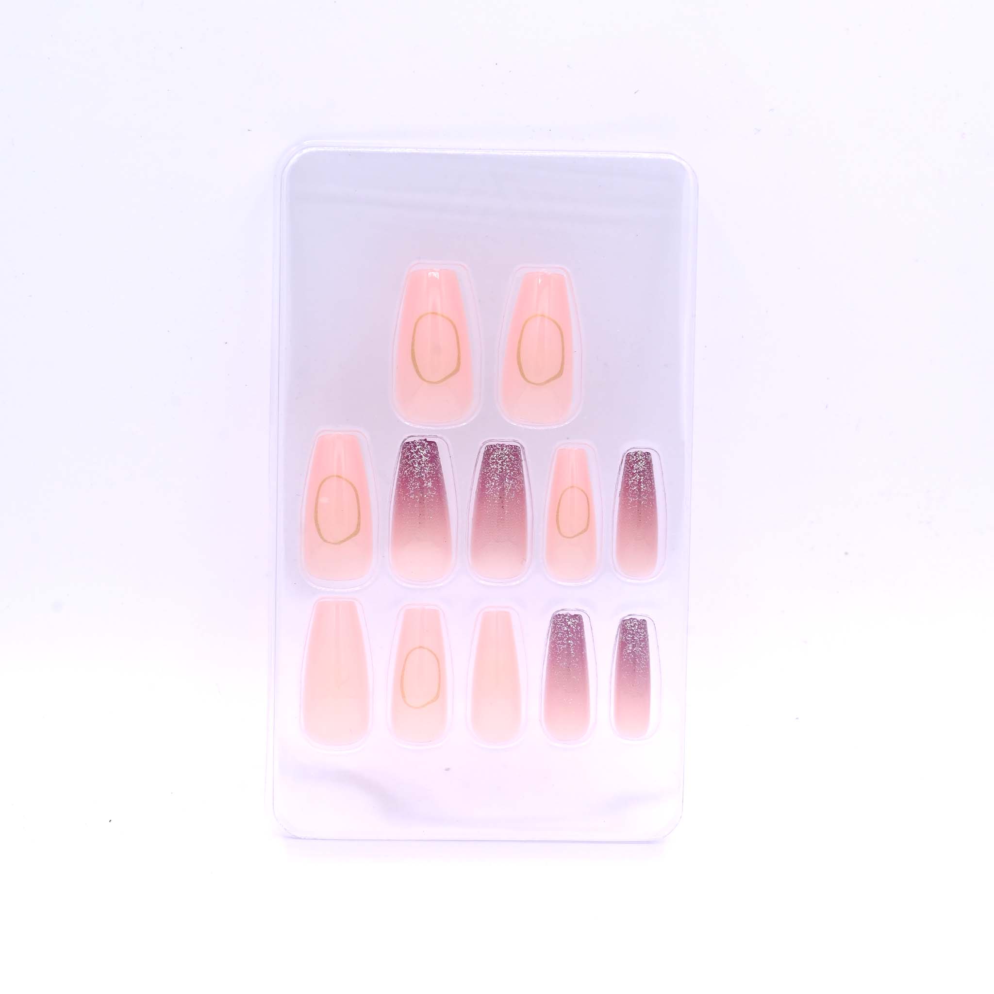 Trendy Nails TD 157 LMU 020   Reusable Press On Nails Set