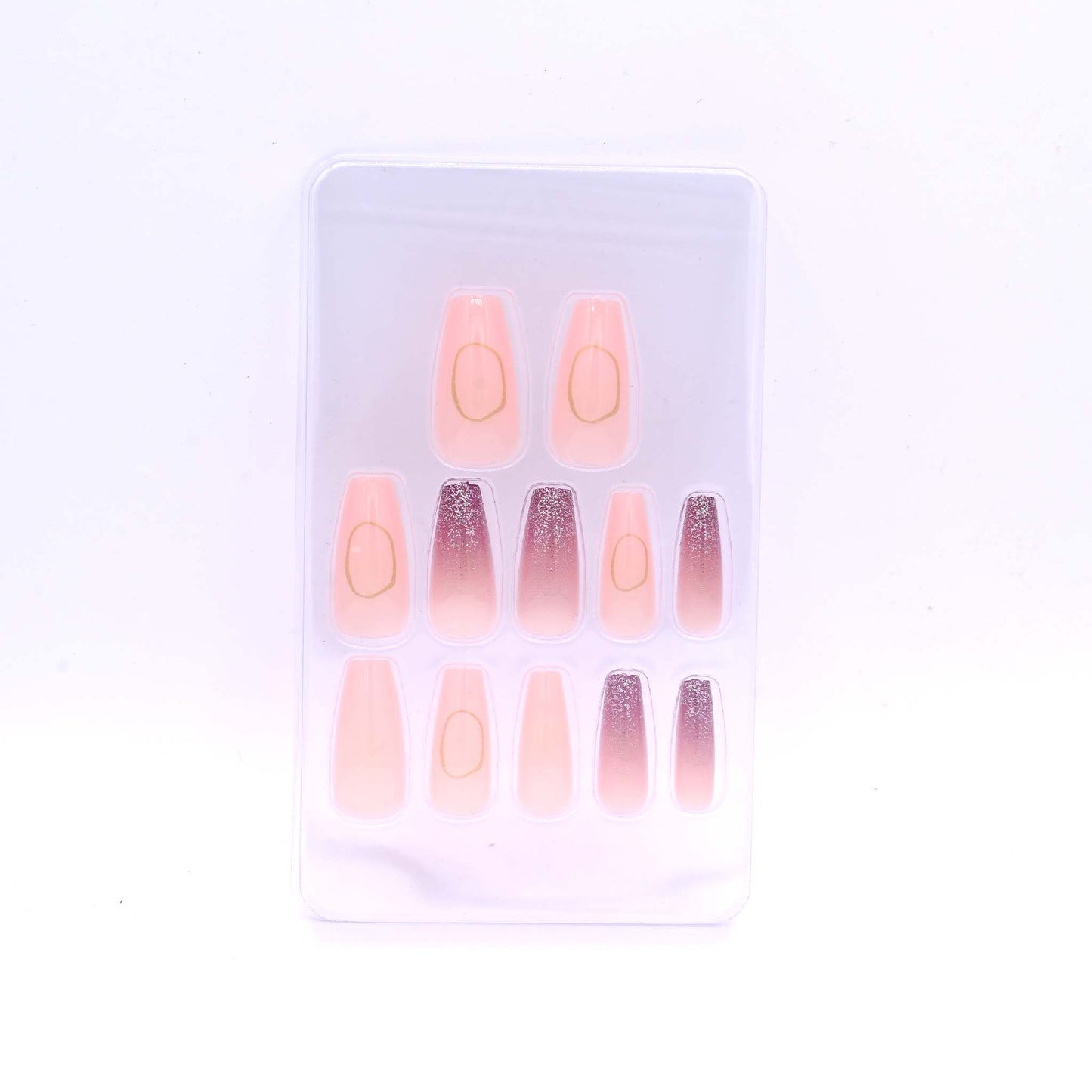 Trendy Nails TD 157 LMU 020   Reusable Press On Nails Set