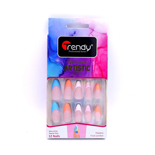 Trendy Nails TD 157 LMU 022   Reusable Press On Nails Set