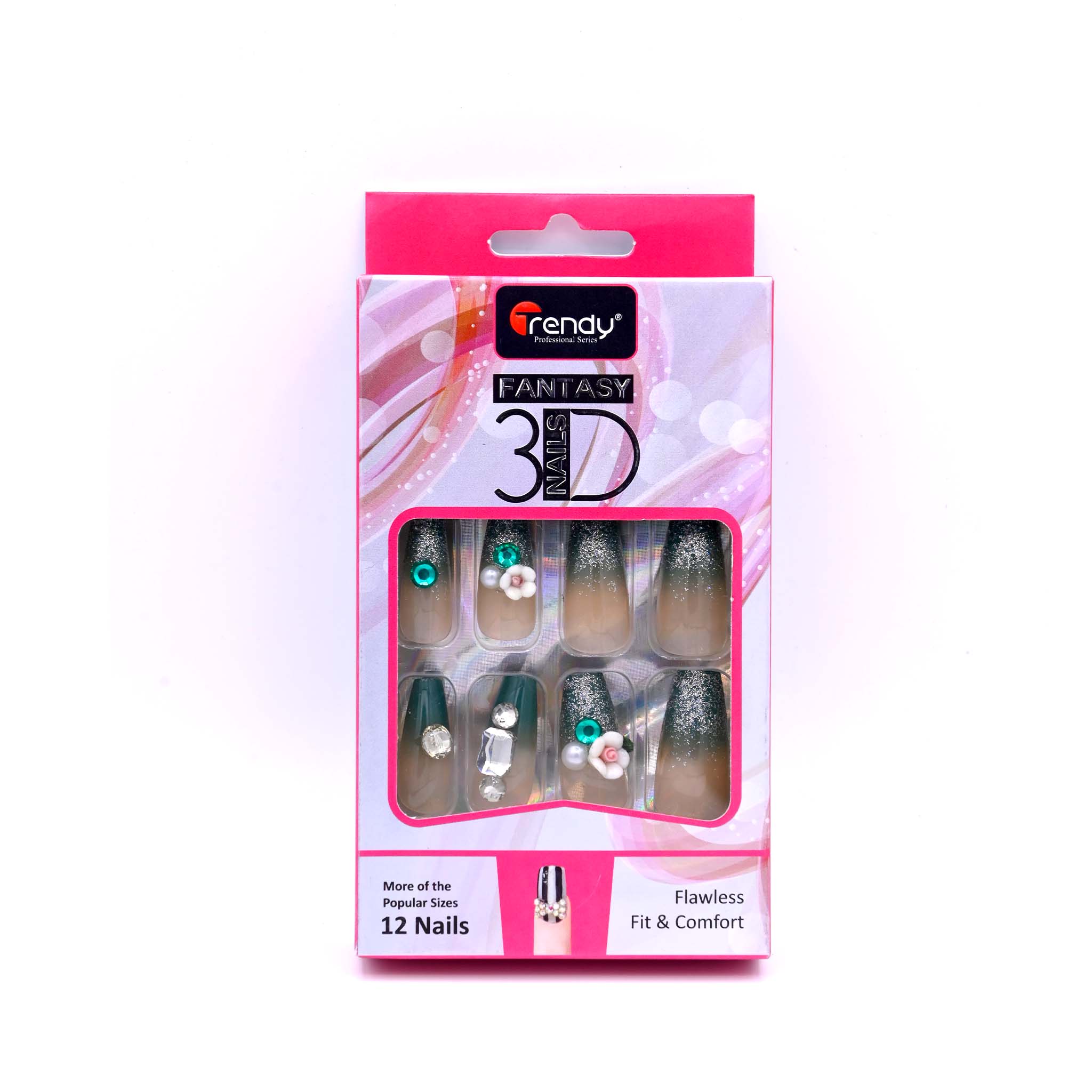 Trendy Nails 3D TD 156  Decorative 3D Nail Art Set for Stylish and Glamorous Manicures