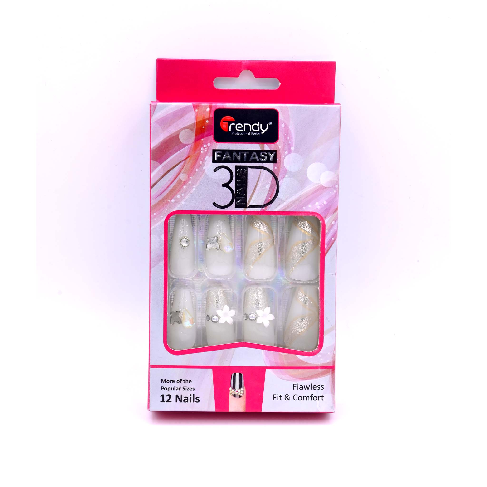 Trendy Nails 3D TD 156  Decorative 3D Nail Art Set for Stylish and Glamorous Manicures
