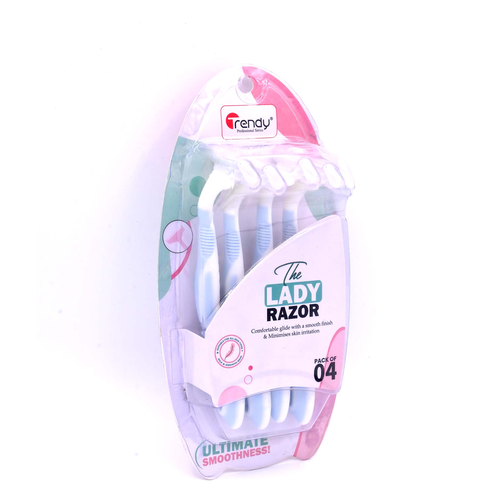TRENDY BODY RAZOR TD 396  Pack of 4   Gentle Women’s Shaving Razor