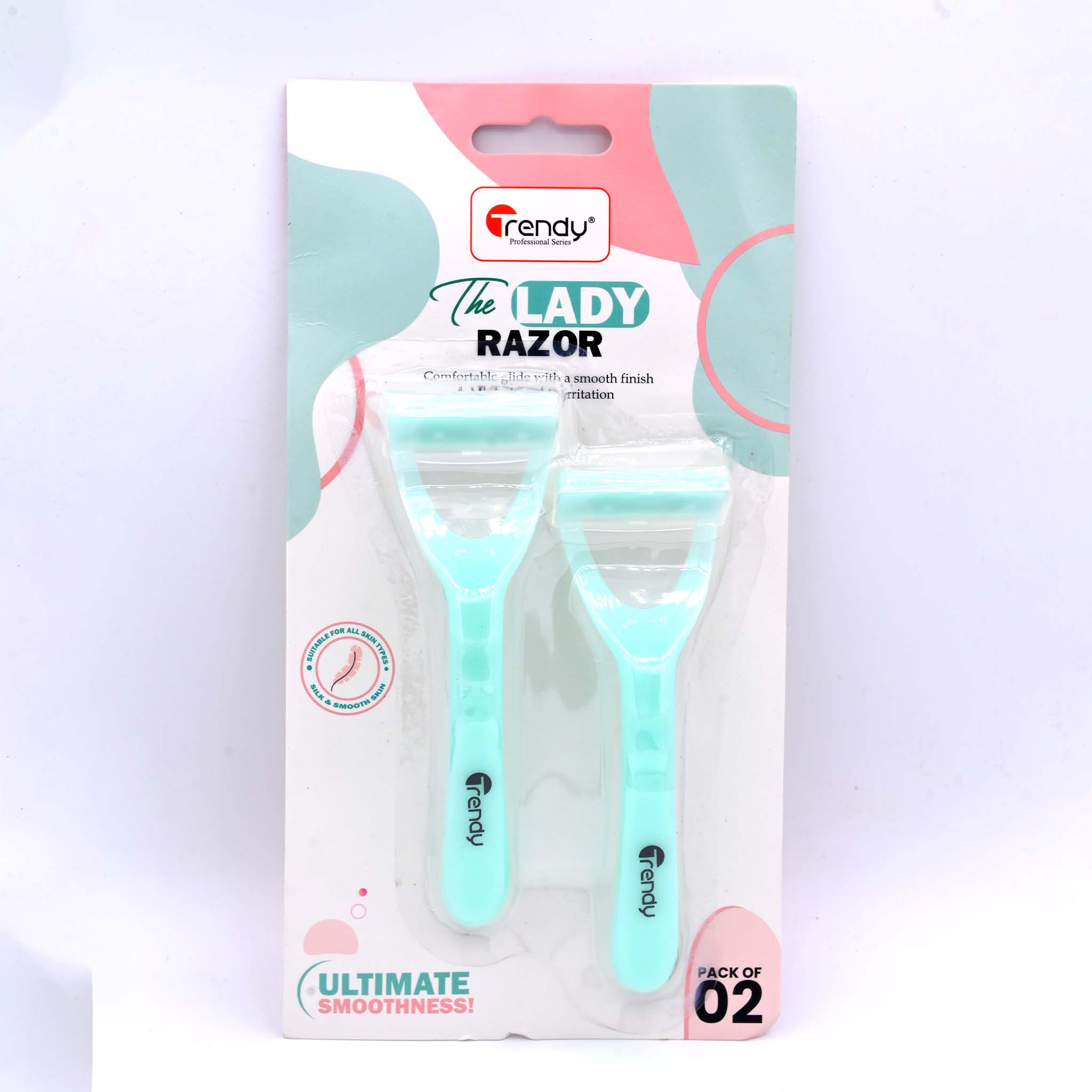 Trendy Body Razor 2 Pcs TD 398  Gentle Women’s Shaving Razors