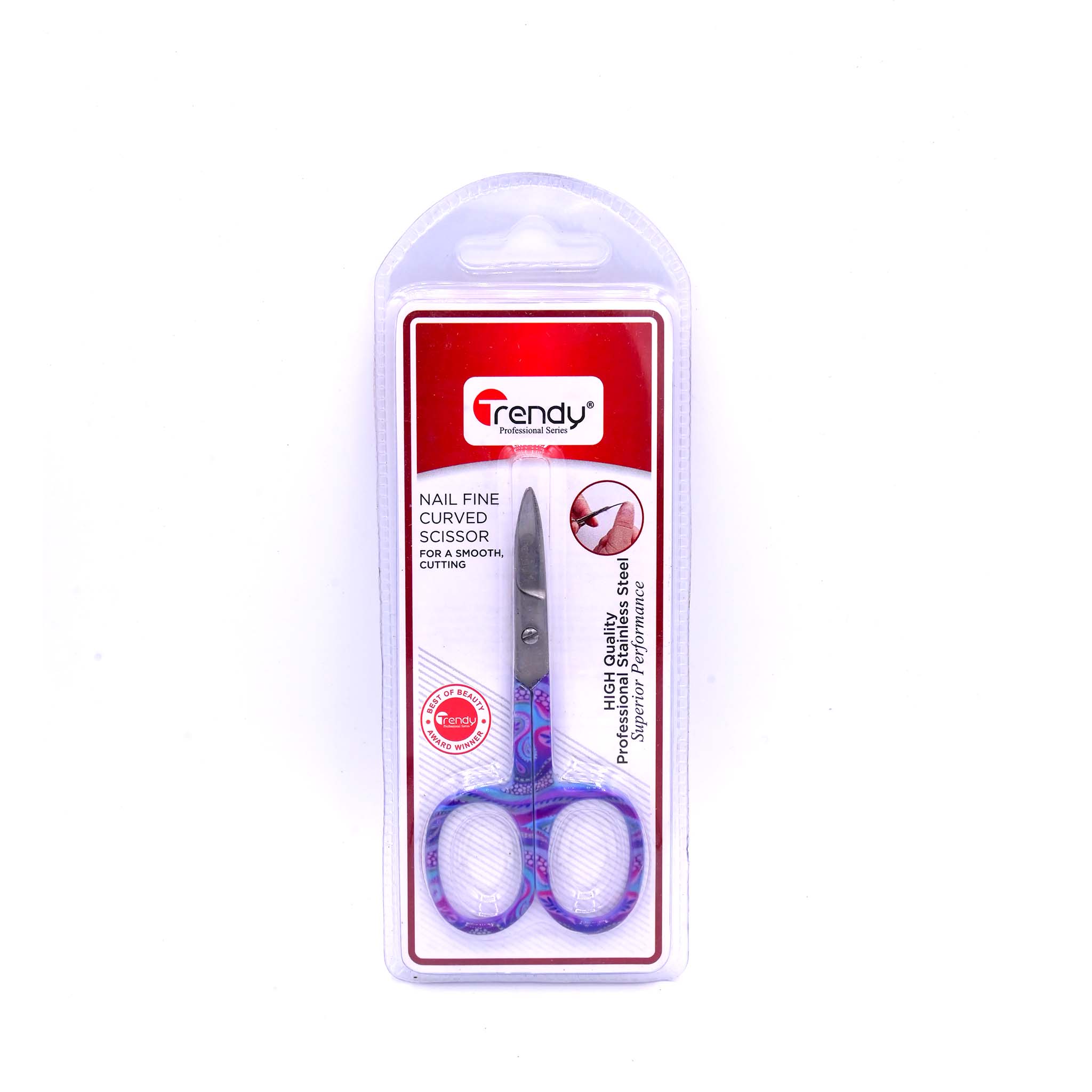 Trendy Scissor Nail Fine TD 288  Precision Stainless Steel Nail Scissors for Manicure and Pedicure
