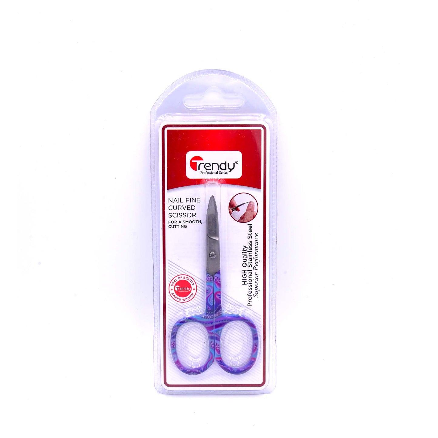 Trendy Scissor Nail Fine TD 288  Precision Stainless Steel Nail Scissors for Manicure and Pedicure