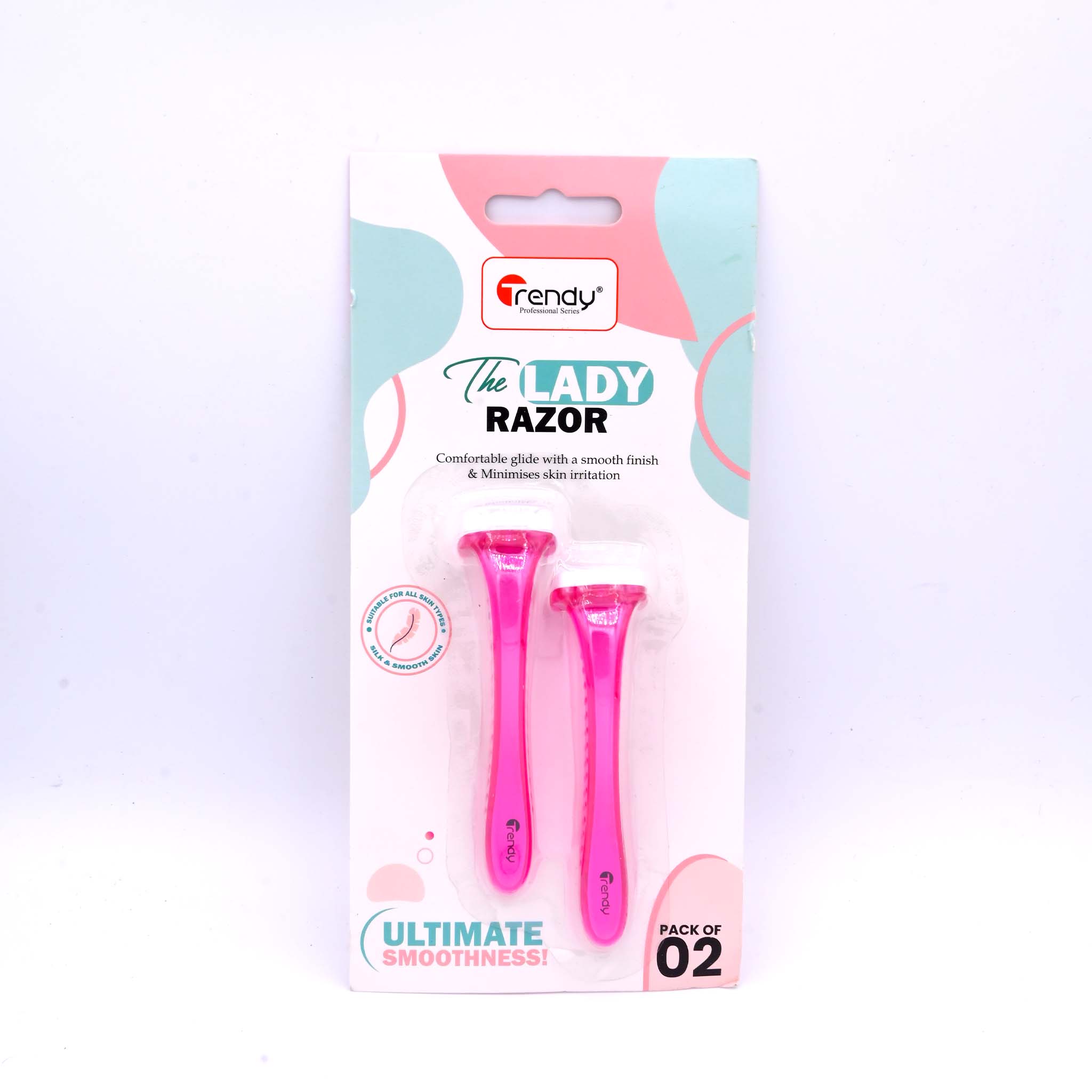 Trendy Body Razor 2 Pcs TD 399  Smooth Shaving Set for Women