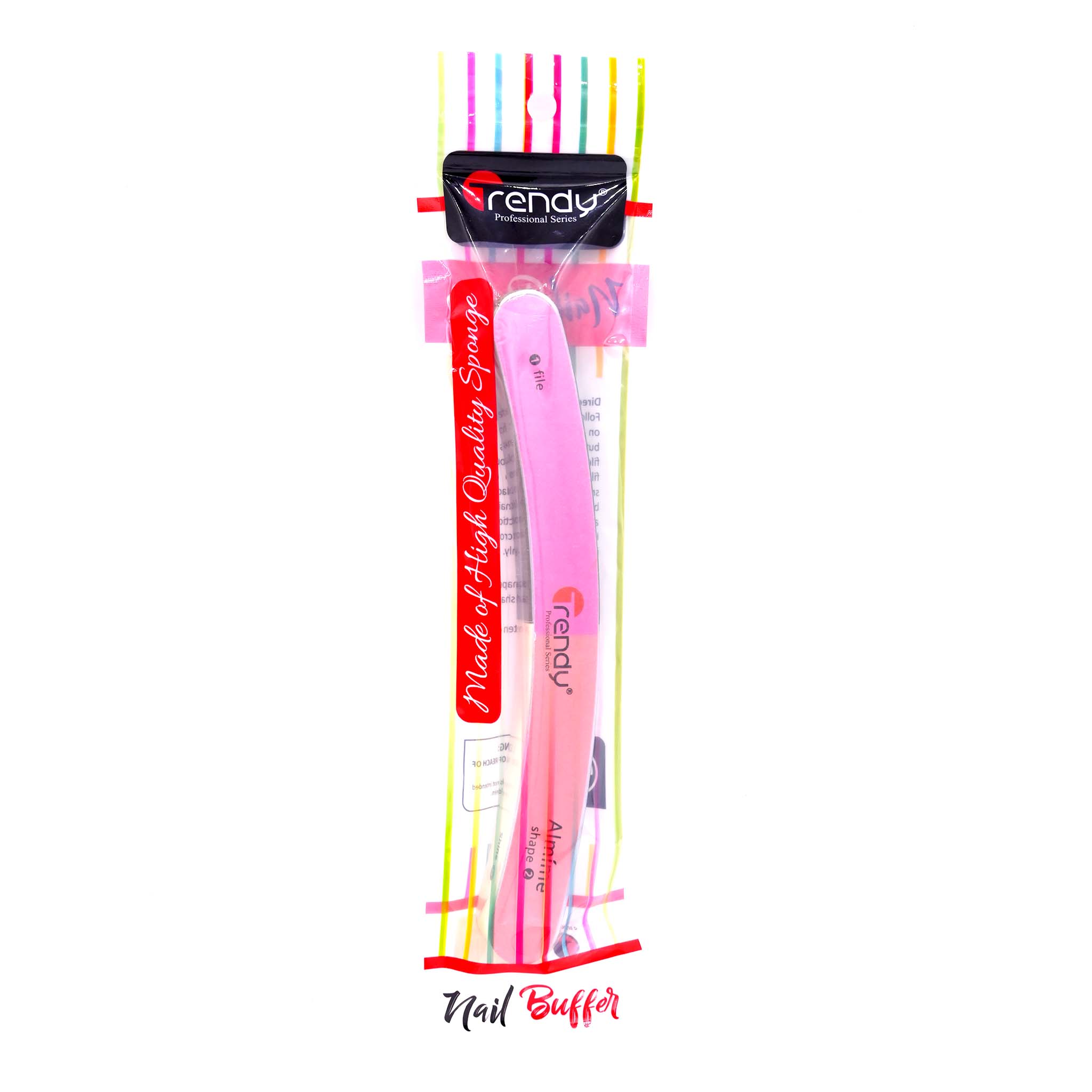 Trendy Nail Buffer Crescent 7in1 TD 258  Multi Surface Nail File and Polisher