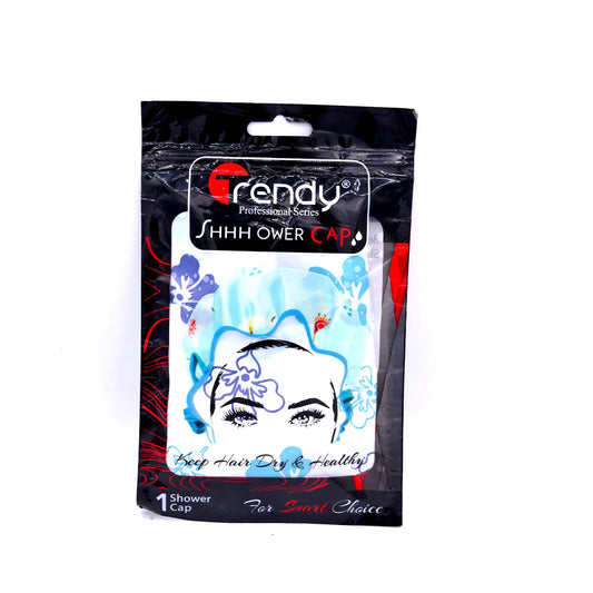 Trendy Shower Cap TD 188  Waterproof Reusable Hair Protection Cap for Bath and Spa
