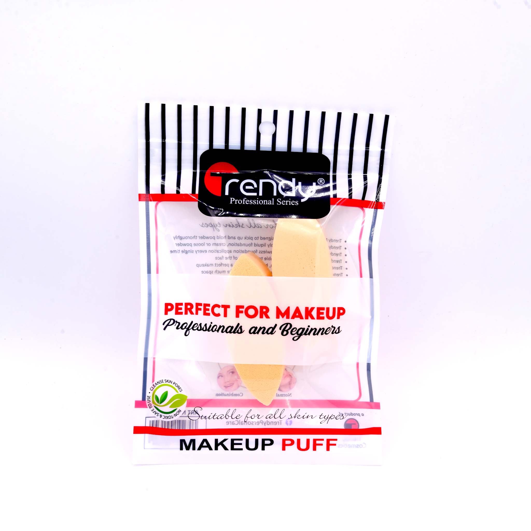 Trendy Makeup Puff Cutt 2 in 1 TD 243  Dual Shape Foundation Blending Sponge