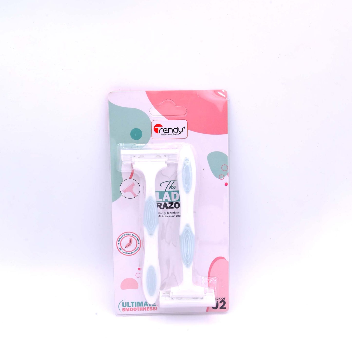 Trendy Body Razor 2 Pcs TD 395  Gentle Women’s Body Shaver for Smooth and Safe Hair Removal