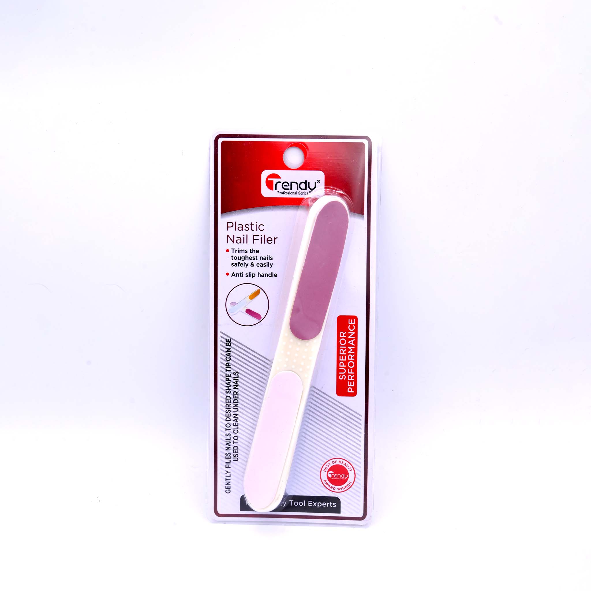Trendy Nail Filer Crescent TD 196  Double Sided Nail File for Smooth Shaping