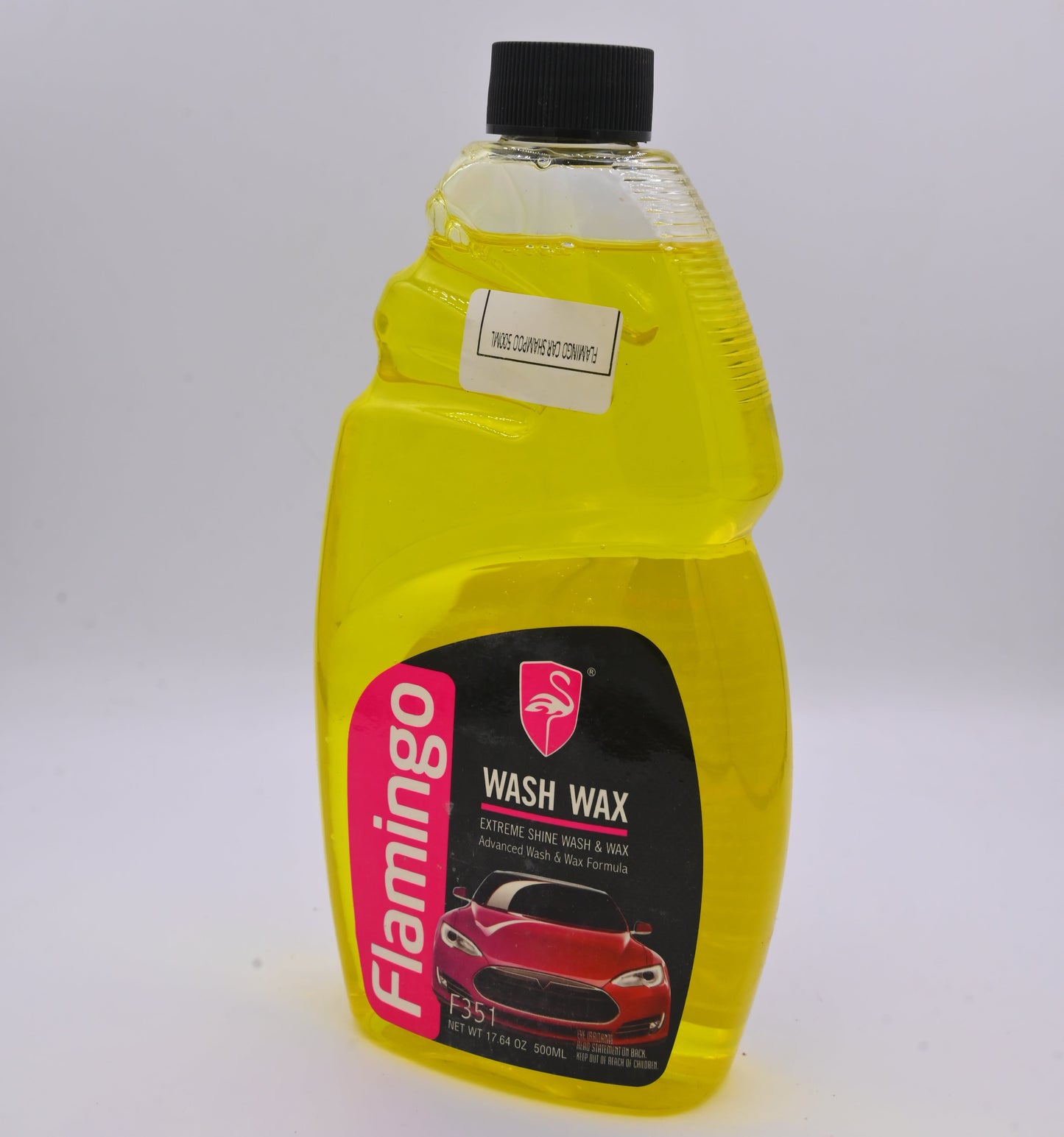 Flamingo Car Wash Wax F351 500ML  2 in 1 Car Shampoo and Wax for Deep Cleaning and Lasting Shine
