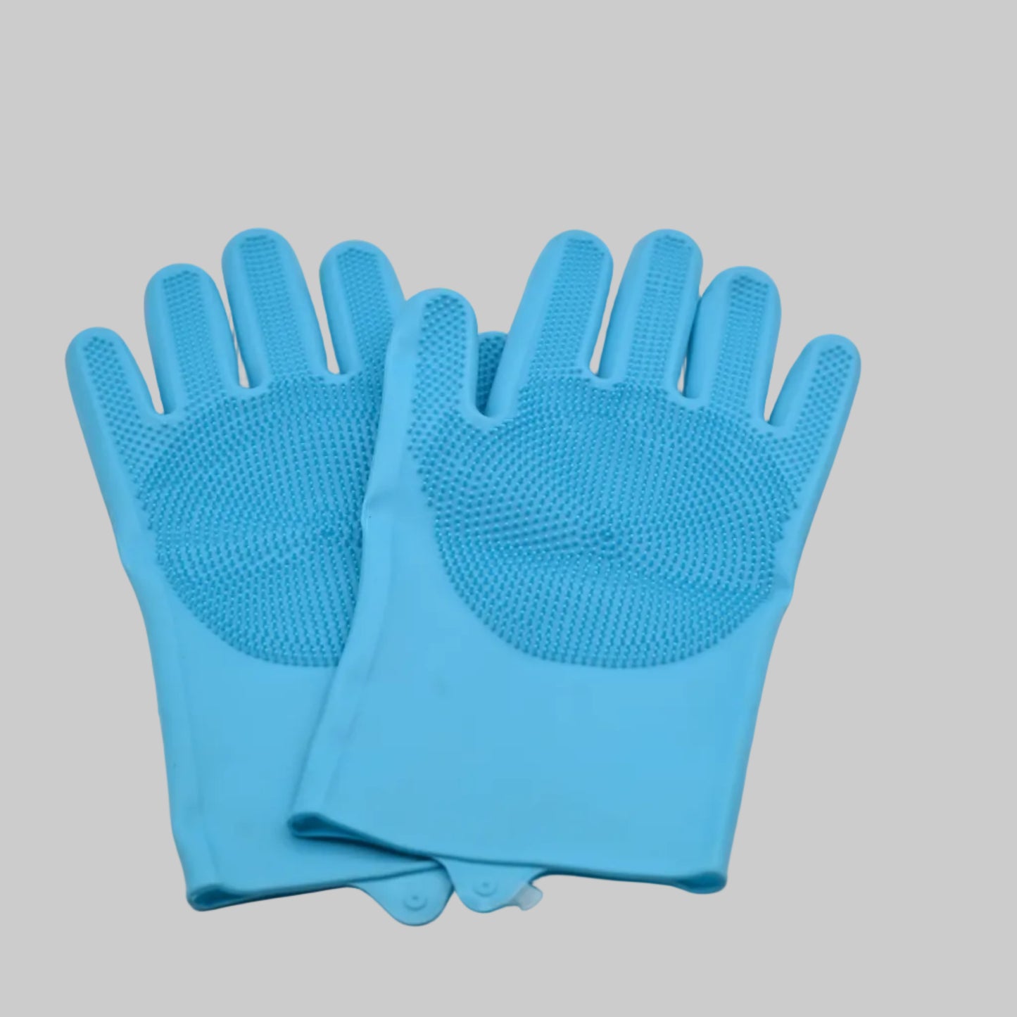 Silicone Washing Gloves 02 Pcs Set
