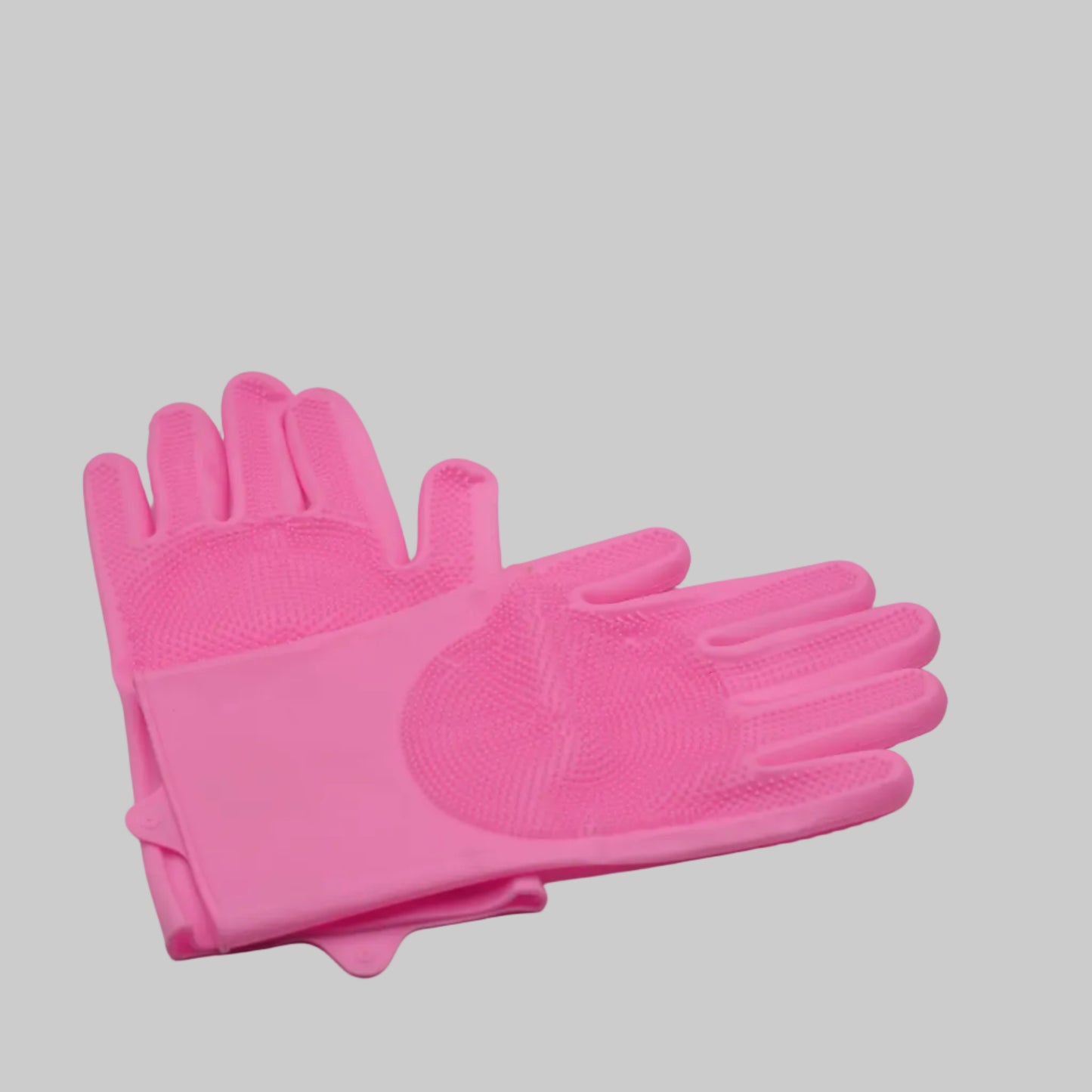 Silicone Washing Gloves 02 Pcs Set
