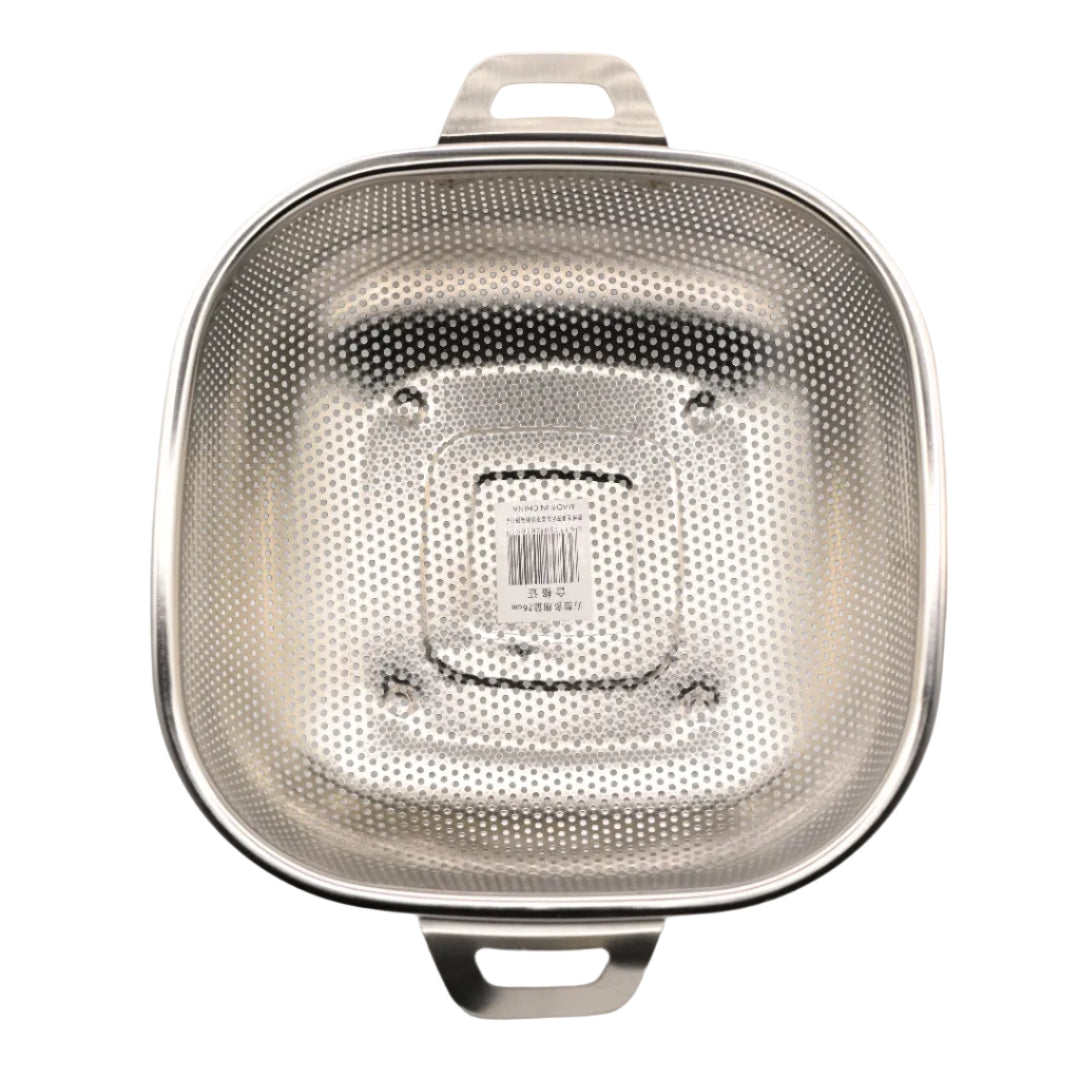 Strainer Basket Square 26 cm Easy Use Durable Design